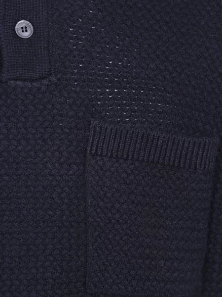 Πλεκτό polo Filippo De Laurentiis μπλε