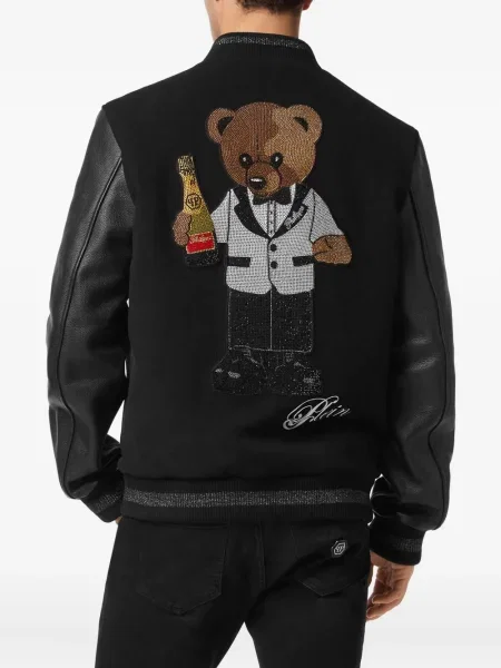 Geacă Philipp Plein cu strasuri negru