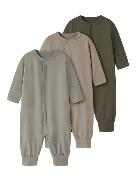 TWO SOON Pijamale brocart / kaki / oliv