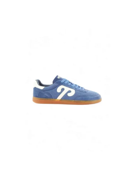 Sneakersy Wushu Ruyi skórzane niebieskie
