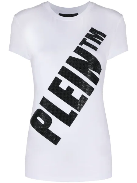 Tricou Philipp Plein cu imagine alb
