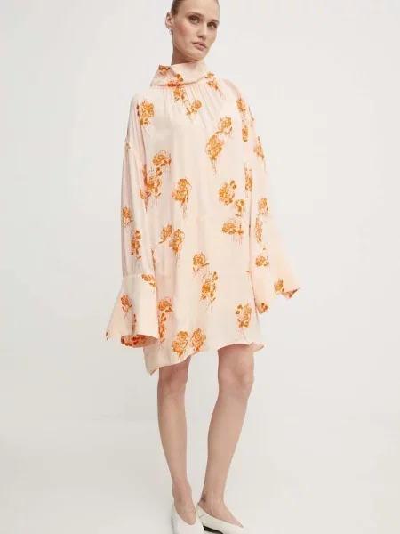 Сукня Day Birger et Mikkelsen Jay Falling Flowers mini oversize помаранчевий