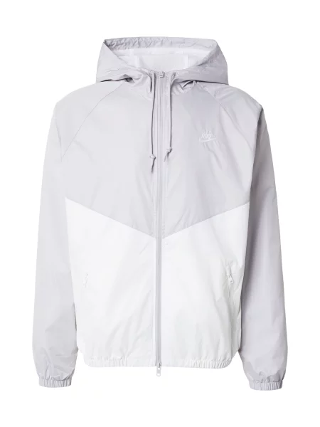 Nike Sportswear Prehodna jakna siva bela