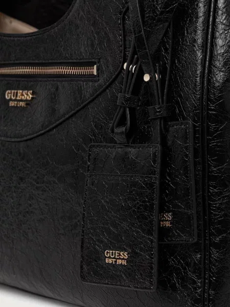 Кожаная сумка шоппер Guess