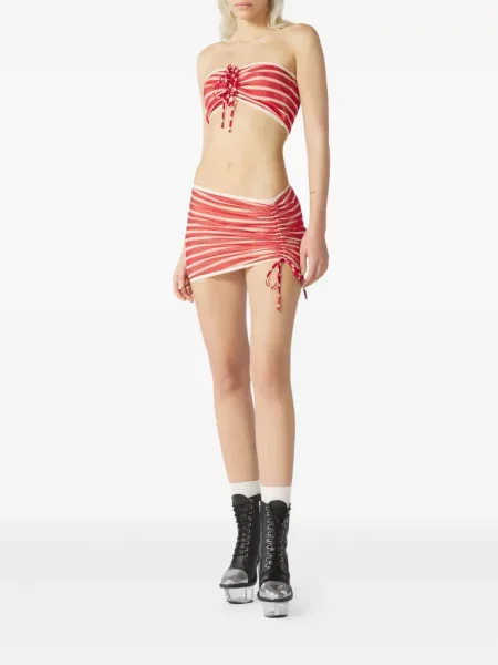 Sutien bandeau Jean Paul Gaultier cu dungi