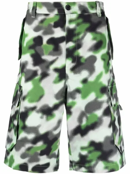 Pantaloni scurți cargo Kenzo cu imagine cu model camuflaj