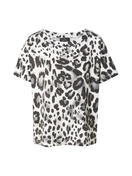 Monari Tricou gri / negru alb