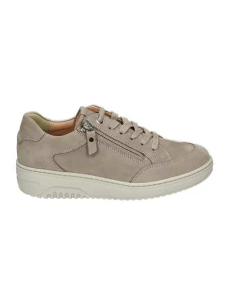 Sneakersy Hartjes z nubuku beżowe