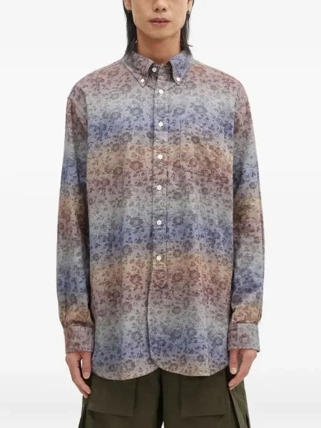Cămașă Engineered Garments cu model floral albastru