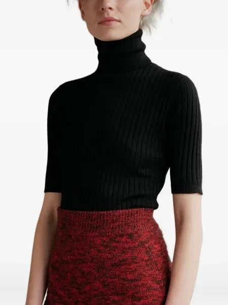 Pulover Cashmere In Love din cașmir scurt negru