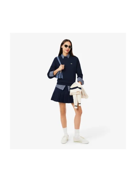Lacoste Mikina Tmavomodrá modrá