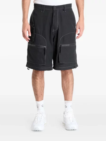 Pantaloni scurți cargo Pleasures negru