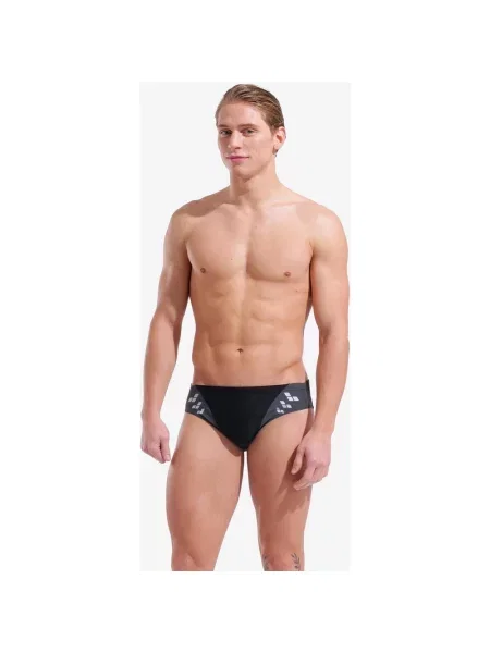 Kąpielówki Arena Steplogo Short szary 80 czarny