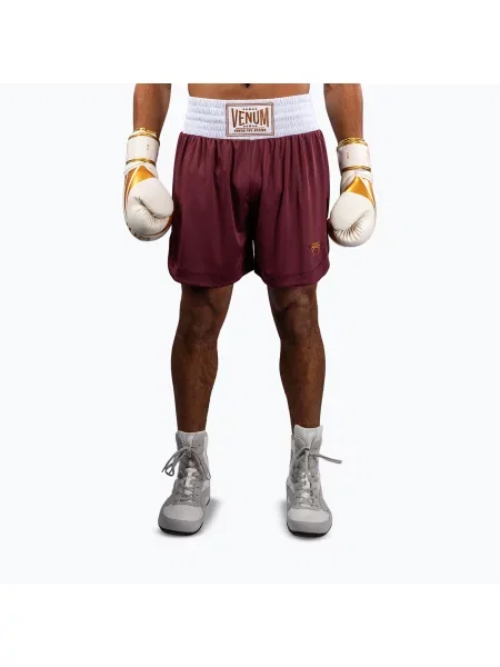 Tréninkové šortky Venum Classic Boxing burgundy vínové