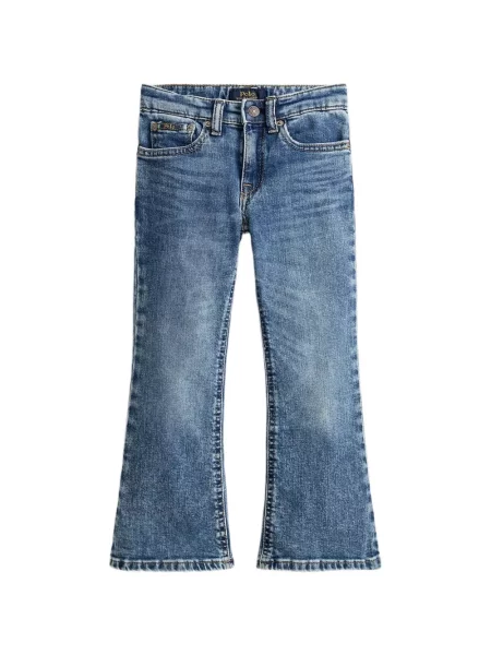 Jeansy dzwony dziecięce Polo Ralph Lauren niebieskie