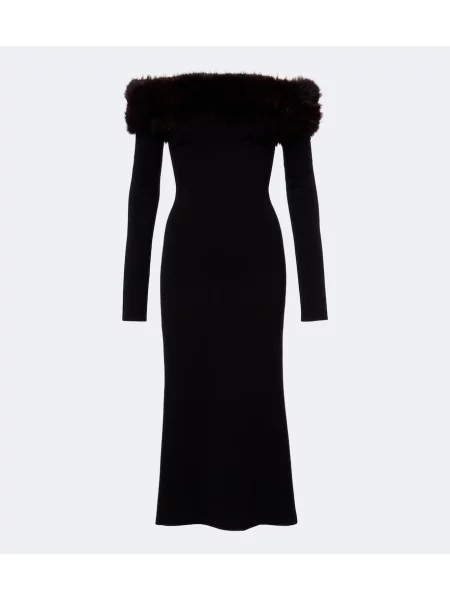 Rochie midi David Koma negru