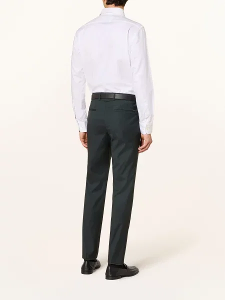 Boss Spodnie Garniturowe Genius Slim Fit gruen zielone