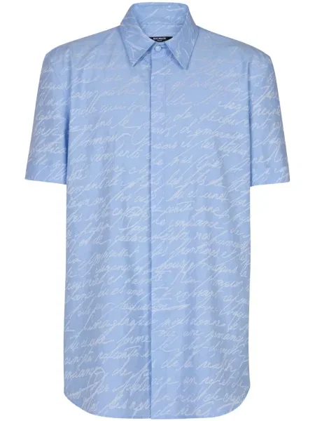 Jacquard košulja Balmain plava