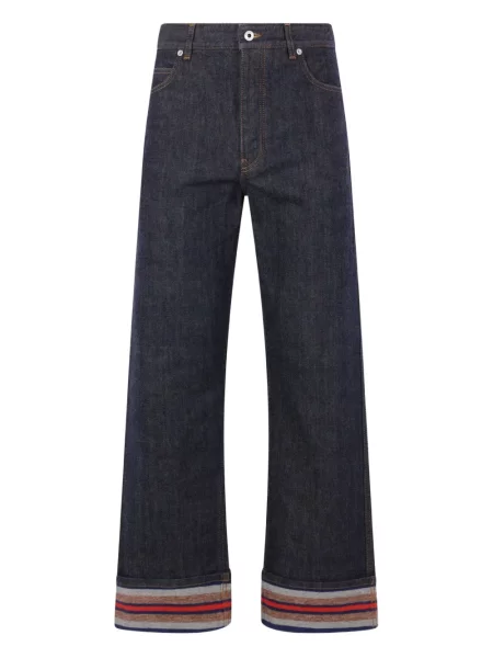 Дънки Loewe на райета синьо