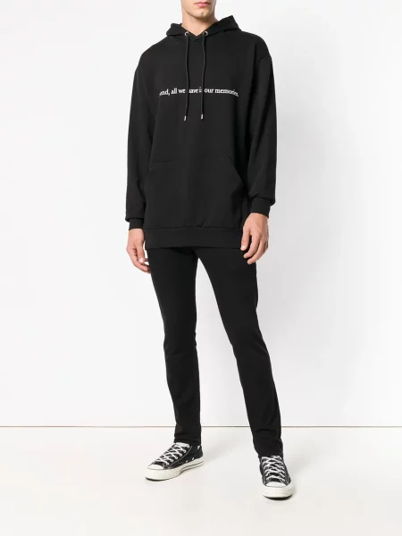 Bluza z kapturem Throwback czarna