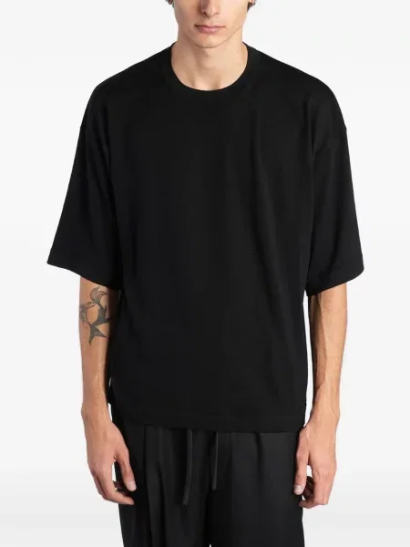 Tricou Barena cu decolteu rotund negru
