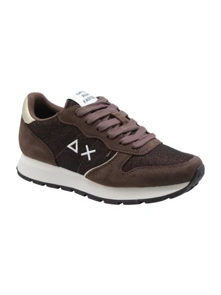 Sneakersy Sun68 brązowe