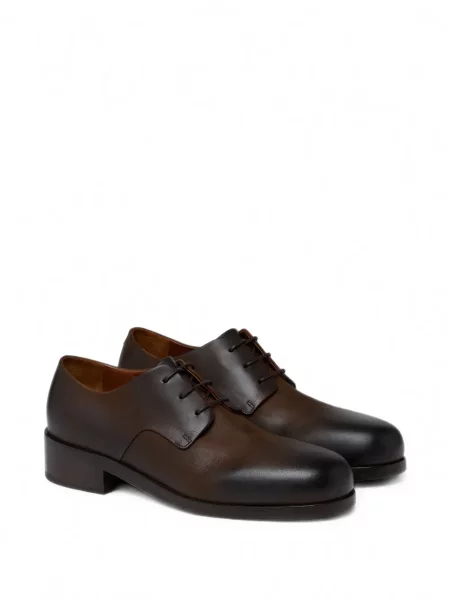 Pantofi derby Marsell din piele cu gradient maro
