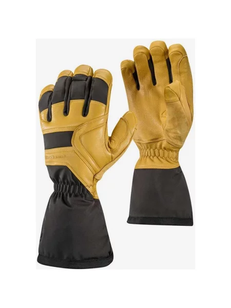 Rękawice Black Diamond Crew GORE-TEX jasnobrązowe S czarne