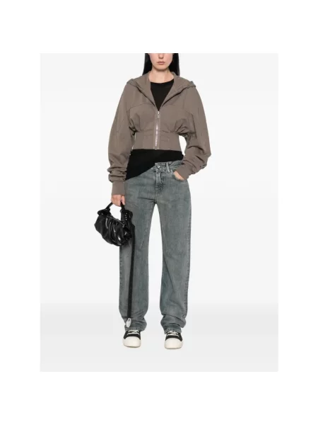 Jeansy straight leg Rick Owens niebieskie