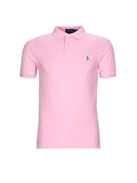 Polokošeľa Polo Ralph Lauren so sieťovinou ružová
