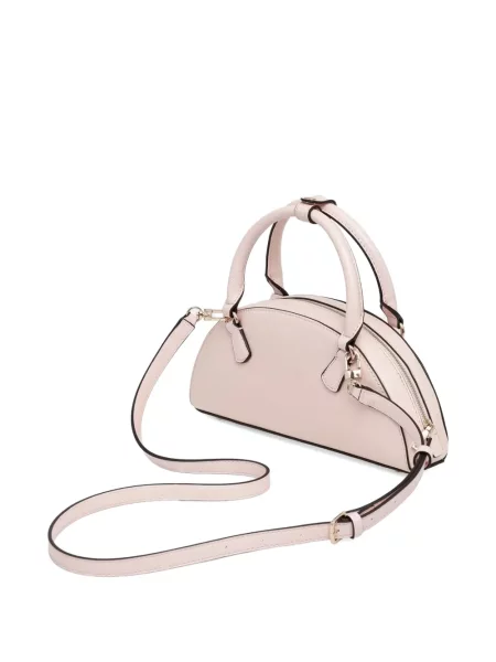 Шопинг чанта Guess със сърца розово