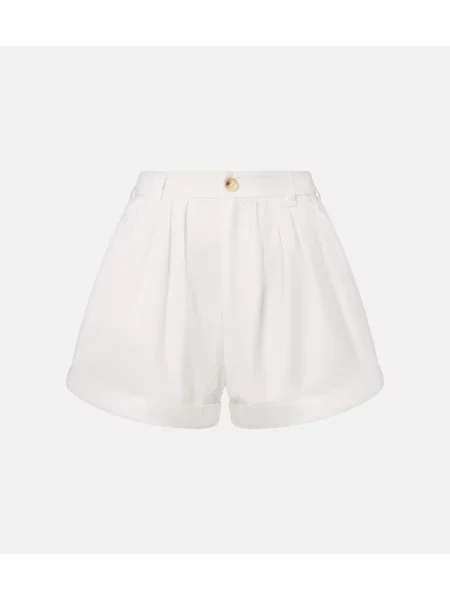 Szorty Dôen popelinowe białe