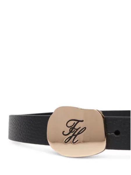TOMMY HILFIGER Remen TH PLAQUE' crna