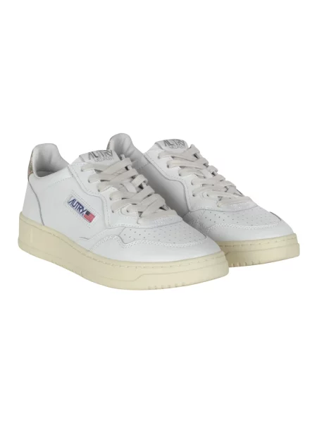 AUTRY sneakersy skórzane Medalist Low białe