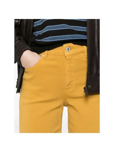 Szerokie jeansy Ag Jeans pomarańczowe
