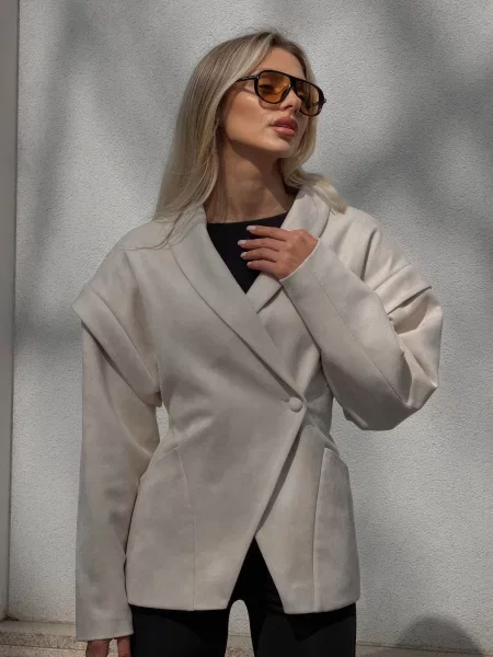 Блейзер Jadone Fashion Kay_ivori віскоза/поліестер білий