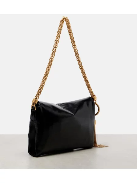 Geanta de piele Jimmy Choo din piele negru