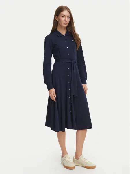Lacoste Srajčna obleka Mornarsko modra