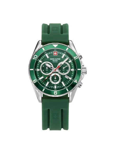 Lniany zegarek Swiss Alpine Military zielony