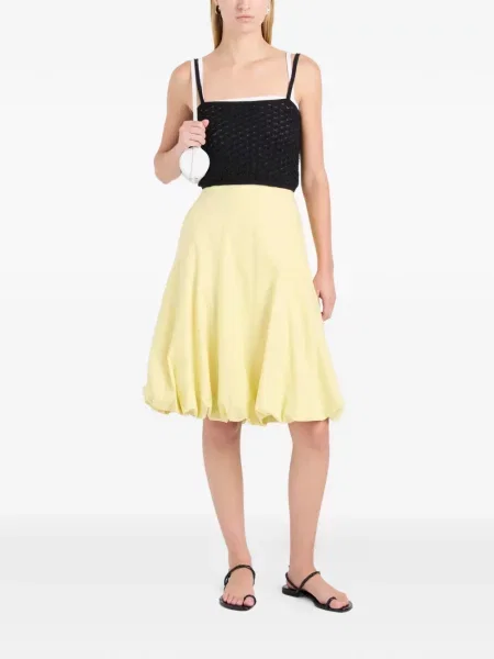 Mini fusta mini Proenza Schouler White Label mini alb