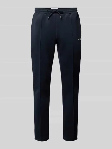 Spodnie dresowe z nadrukiem z logo model ‘Ballier’ Les Deux granatowe