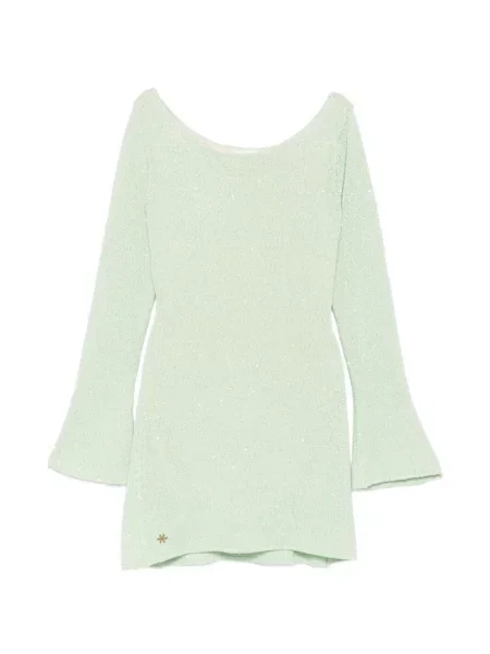 Rochie mini Asta Resort cu paiete verde