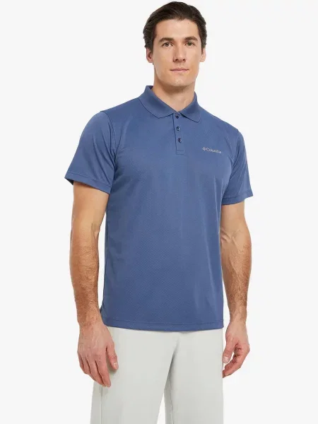 Поло Columbia синее
