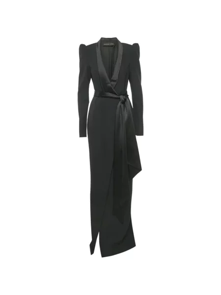 Rochie maxi Alexandre Vauthier din satin negru