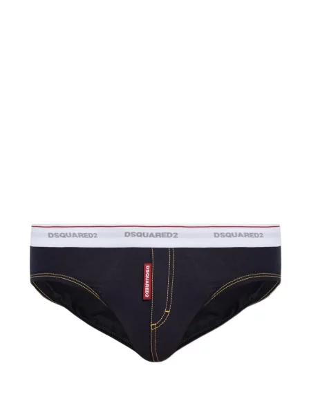 Chiloți Dsquared2 cu autograf negru
