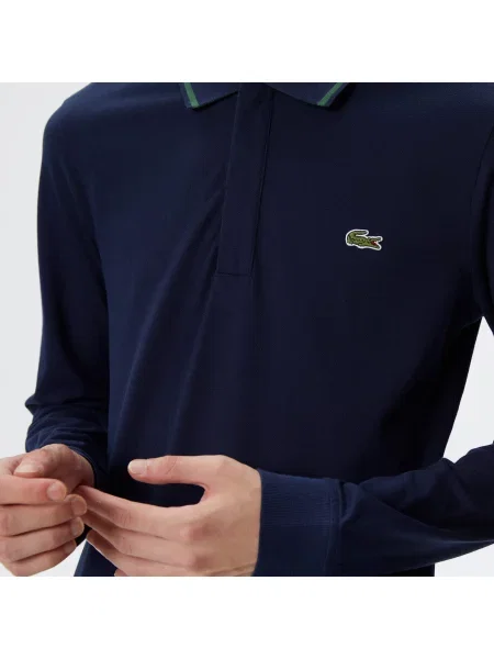 Поло Lacoste синее