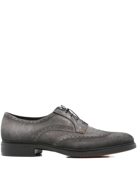 Oxford Santoni din țesătură twill gri