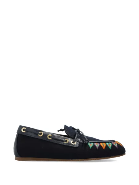 Sneakerși Etro cu broderie albastru