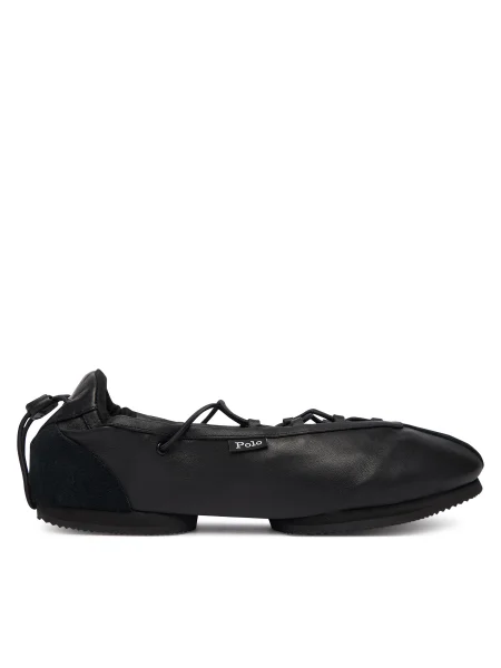 Balerina Polo Ralph Lauren Blrna Lce Up fekete
