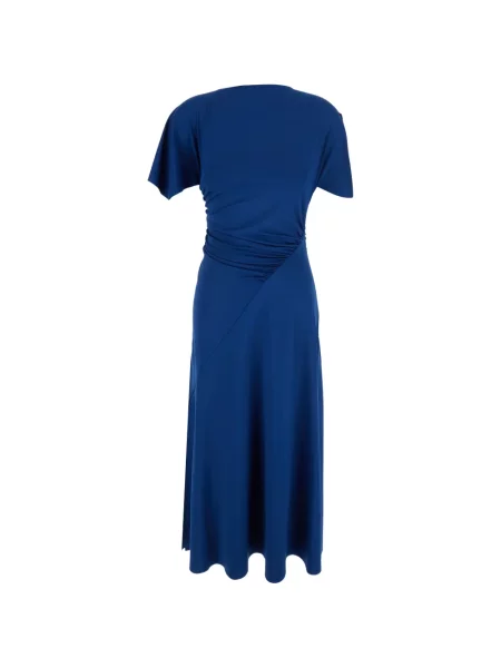 Rochie Victoria Beckham asimetrică albastru
